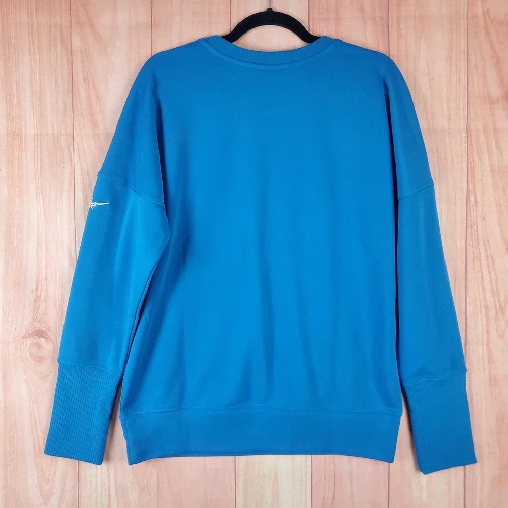 Nike Mens Sweatshirt Sz Small Blue Dri-Fit Detroit Lions Long Sleeve Pullover